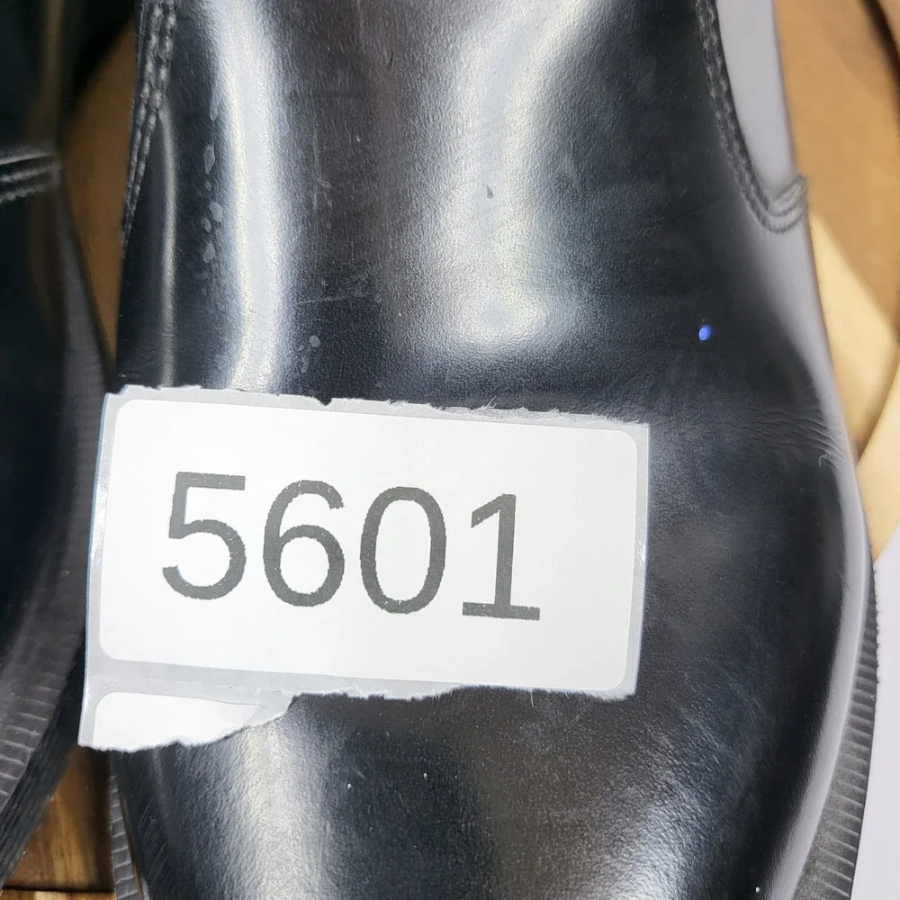 Dr Martens Flora Black Polished Smooth Leather Chelsea Boots Womens 9 UK 7 EU 41